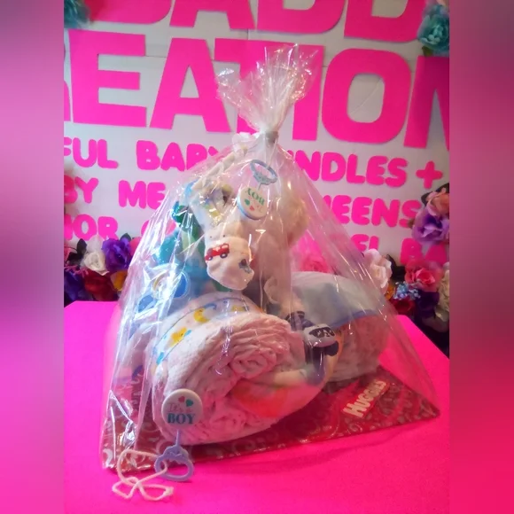 #158👉🏼SPYDER BIKE ("DIAPER CAKE") FOR A ("BABY BOY") - Picture 6 of 10